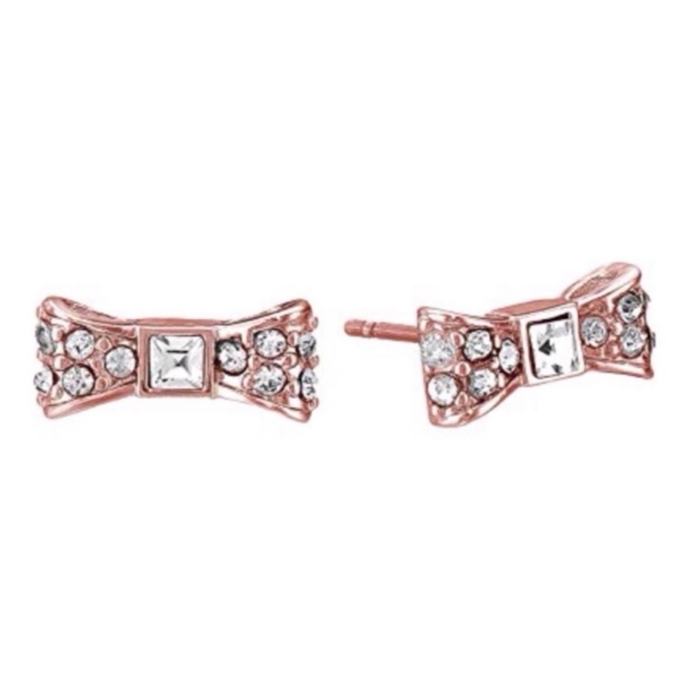 KATE SPADE • Rose Gold Ready Set Bow Earrings